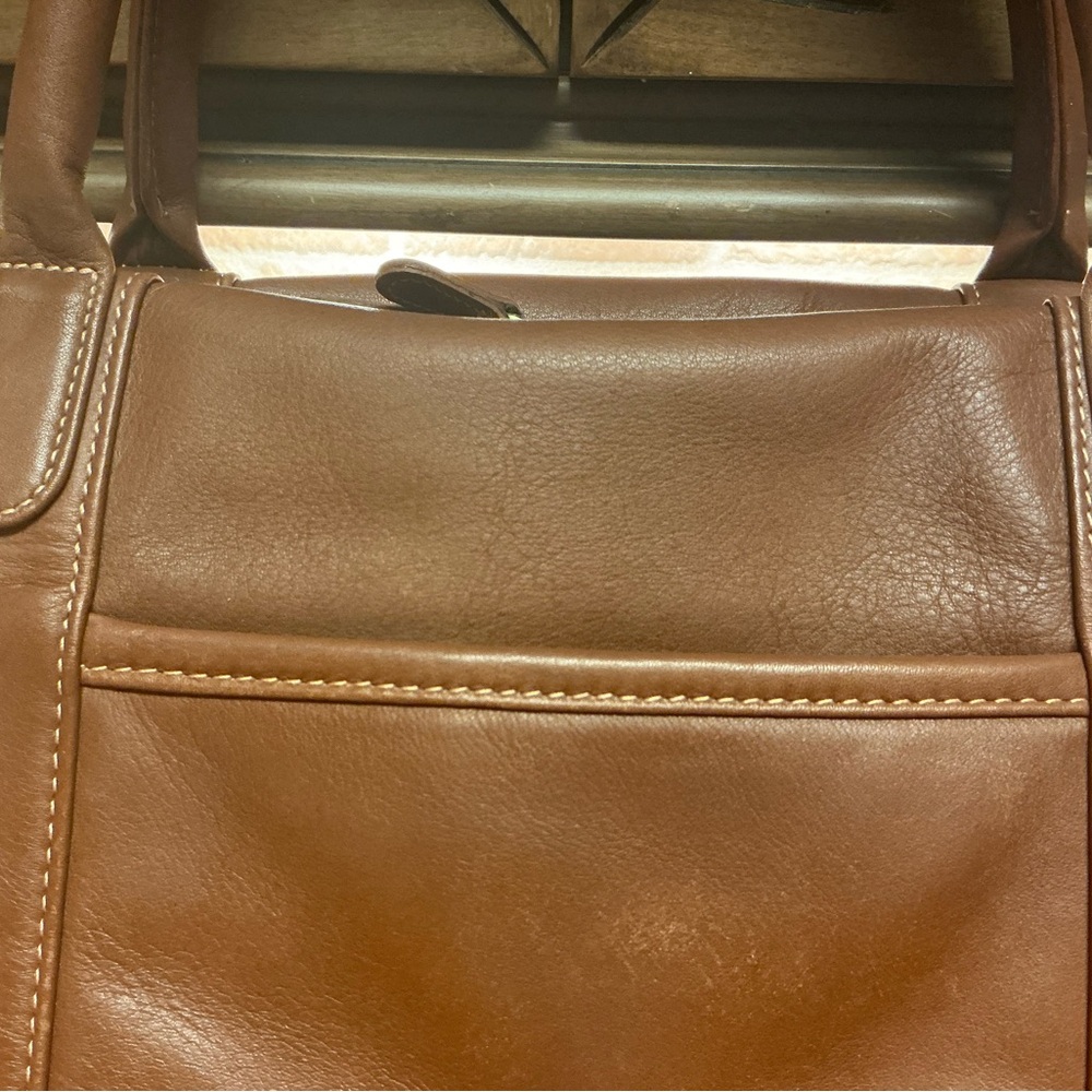 COACH Brown Leather Travel Bag - Picture 10 of 13
